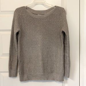 Old Navy taupe boat neck sweater